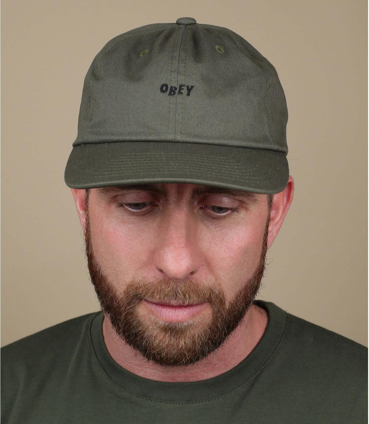 cappello verde oliva Obey Cutty army